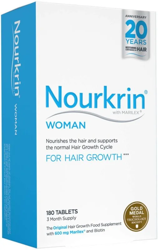Nourkrin Woman ajuda a estimular, normalizar e manter o ciclo de crescimento do cabelo através do rigoroso fornecimento dos nutrientes corretos para os folículos capilares.