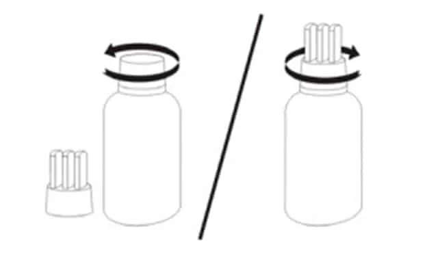 De acordo com a bula, o aplicador possui um sistema anti-vazamento que faz com que o medicamento não derrame e nem vaze na hora do armazenamento.