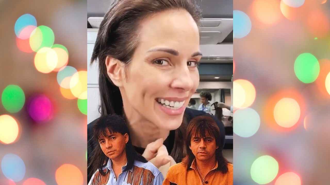 Ana Furtado brinca com apliques: "Diz se fiquei mais Xoxoró ou Chitão?